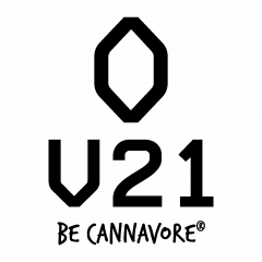 Logo de V21 - BE CANNAVORE